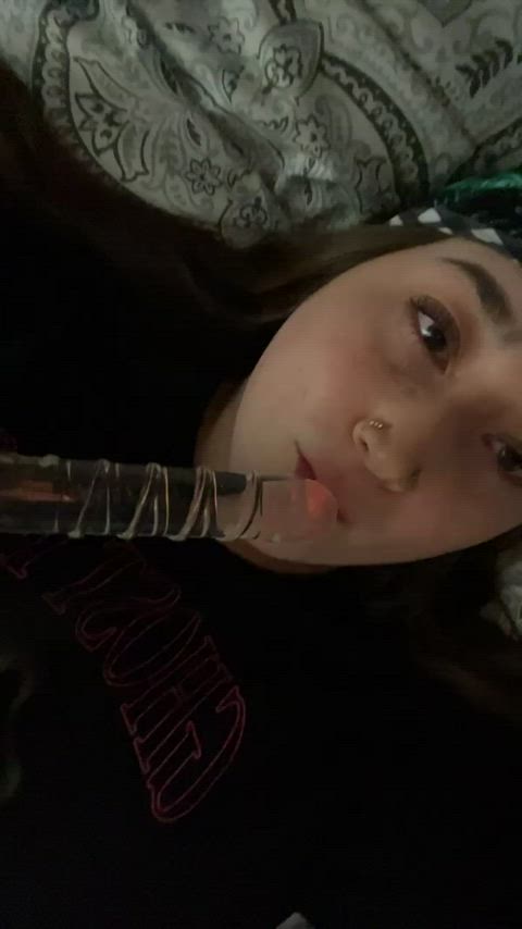 brunette dildo glass toy onlyfans pussy pussy lips pussy spread shaved pussy tight
