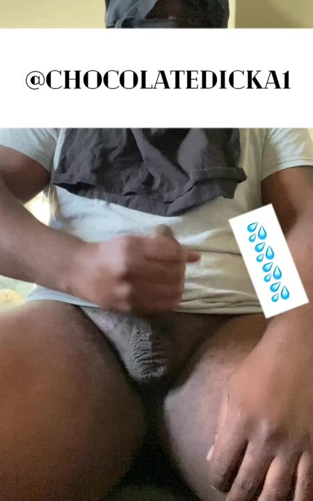 Big Dick Cumshot Solo gif