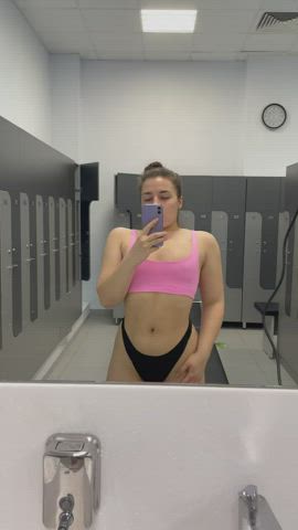 Brunette Gym Fitness gif