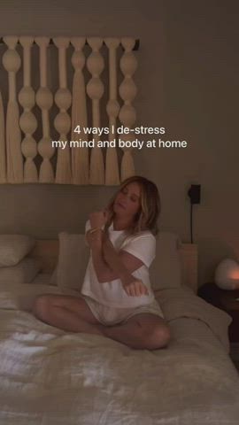 ashley tisdale bath blonde celebrity stretching gif