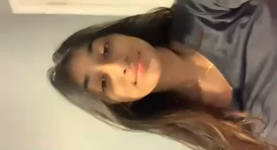 ass big ass boobs flashing solo tease teasing teen underboob gif