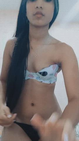 Big Ass Daddy Latina Lingerie Long Hair Pussy Sensual Skinny Small Tits gif