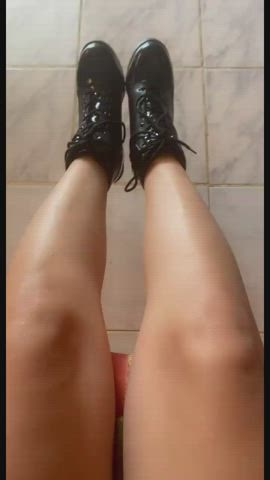 boots femdom worship gif