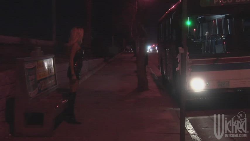 Getting on a bus