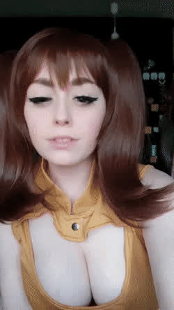 Ahegao Spit Tongue Fetish gif