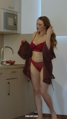Domiis Hot Milf with hairy pussy, Made Of Cherries behind the scenes photo shoot