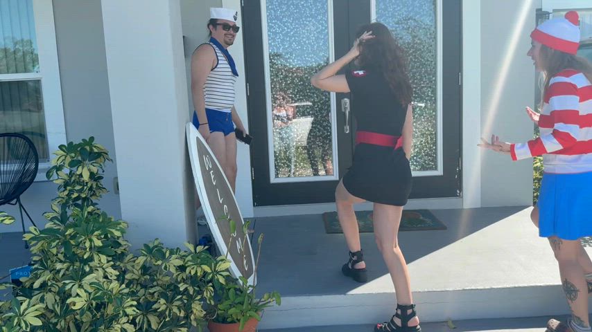 humiliation underwear wedgie gif