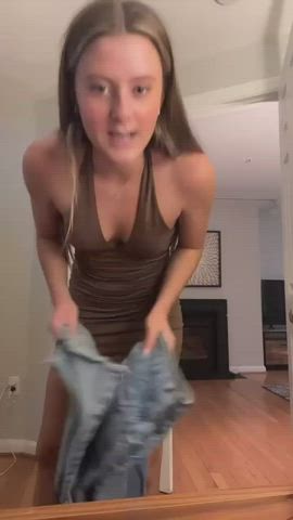 Blonde Nude Pussy TikTok Tits gif