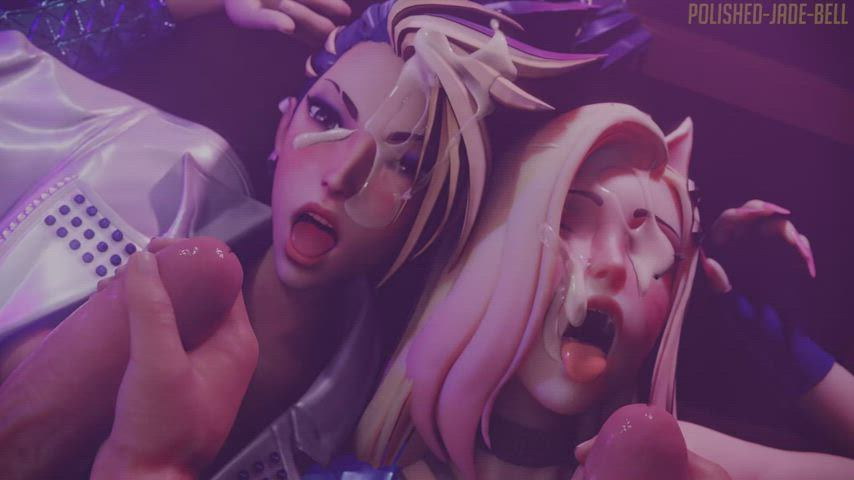 3d cumshot facial gif