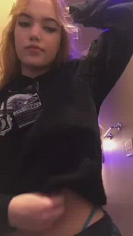 Blonde Huge Tits TikTok gif