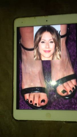 cum on feet cumshot feet fetish gif