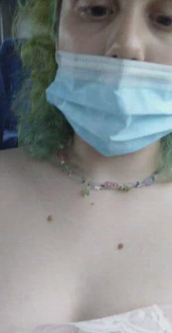 A nipple tease for you this morning...since it's still taboo for me to have them