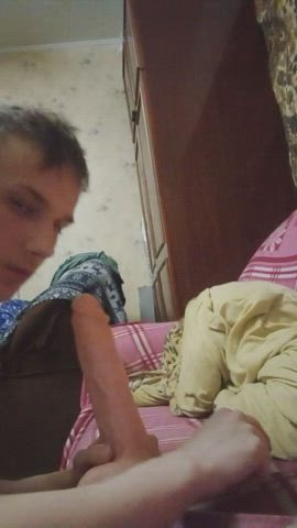 dildo gay sucking gif