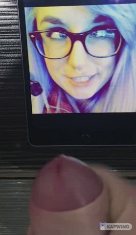 Cumshot Fetish Gamer Girl Masturbating Tribute gif