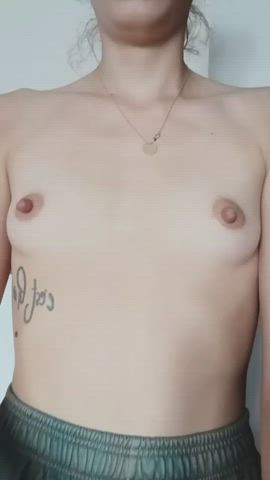 amateur petite small tits tiny-tits gif