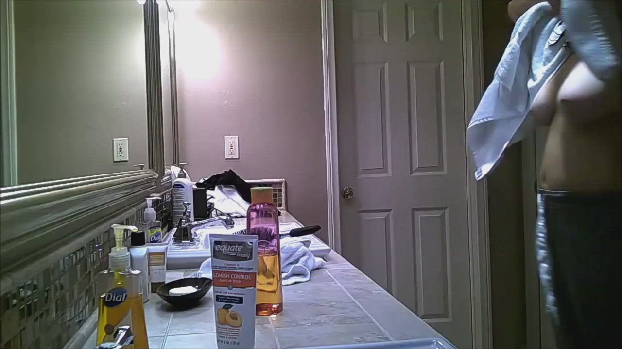 Bathroom Hidden Cam Voyeur gif