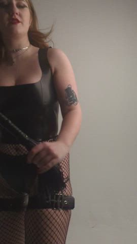 domme fishnet flogging gif