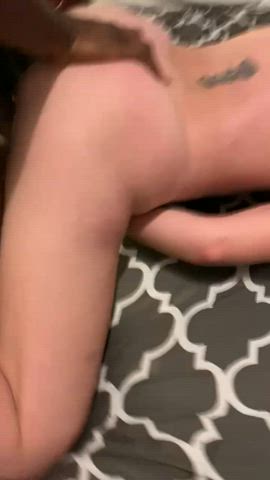 Shaking orgasm on a BBC Bull while I film.