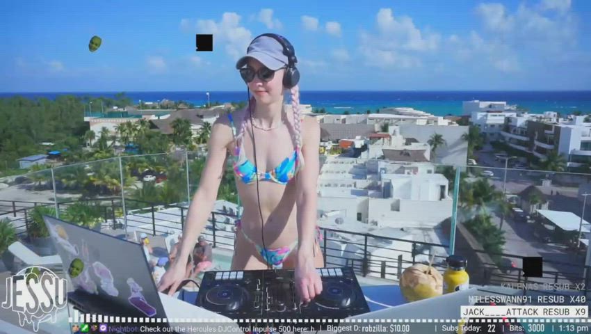 babe bikini blonde gif