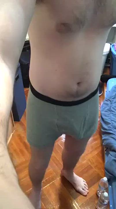 Pulling out my thick cock