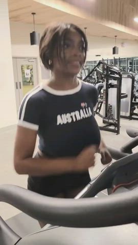 bouncing tits gym jade gif