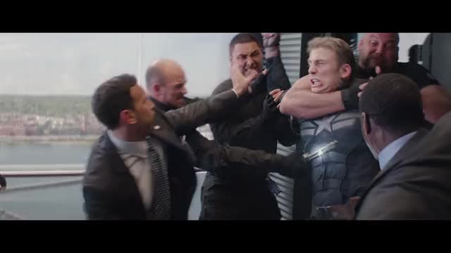 Elevator Fight Scene | Captain America The Winter Soldier (2014) Movie Clip