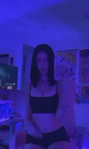 bra brunette celebrity gif