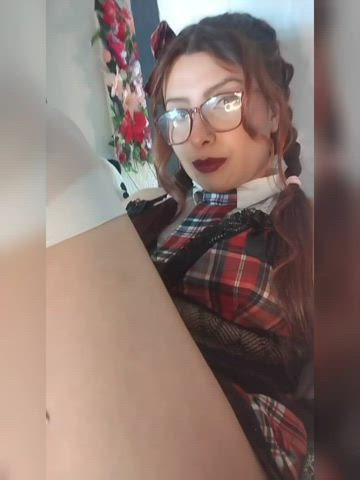 cosplay costume cute latina petite schoolgirl teen gif