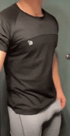 bulge cock gay spandex gif