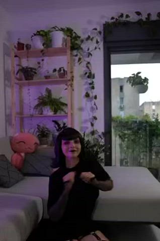 Big Ass Big Tits Cosplay Dancing Goth Twerking gif