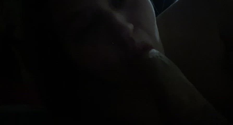 amateur big dick blowjob cute homemade nsfw handjob gif
