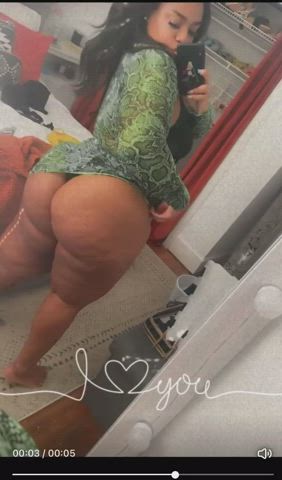 Booty Ebony Thick gif