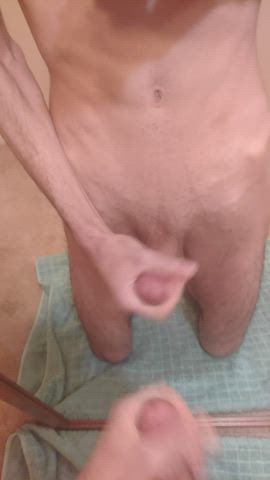 BWC Cumshot Skinny gif