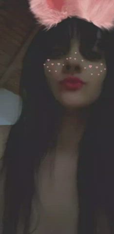 amateur brunette cam camgirl petite sex doll smile gif