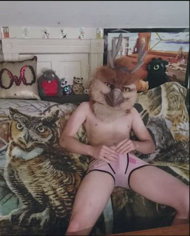 Bad Dragon Balls Big Dick Cock Cosplay Exposed Masturbating Rubbing Underwear gif