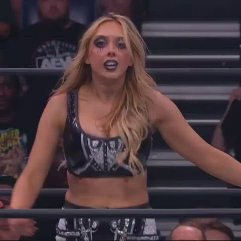 ass big tits blonde wrestling gif