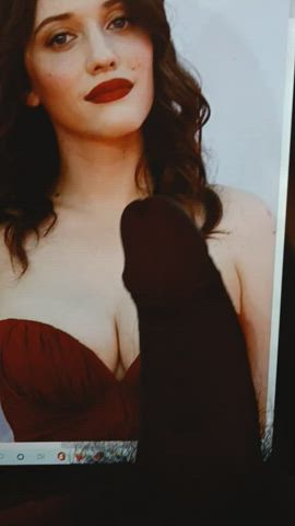 I had jerk my big cock to kay big tits so sexy.