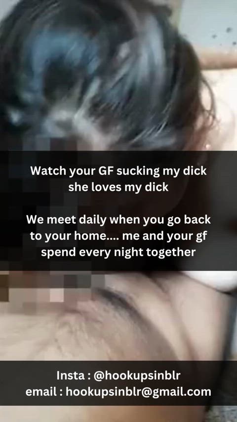big tits blowjob caption chubby cuckold desi girlfriend hotwife indian gif