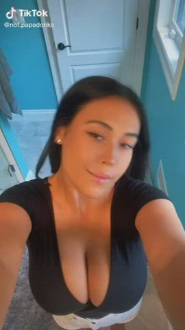 big tits cute teen tiktok gif