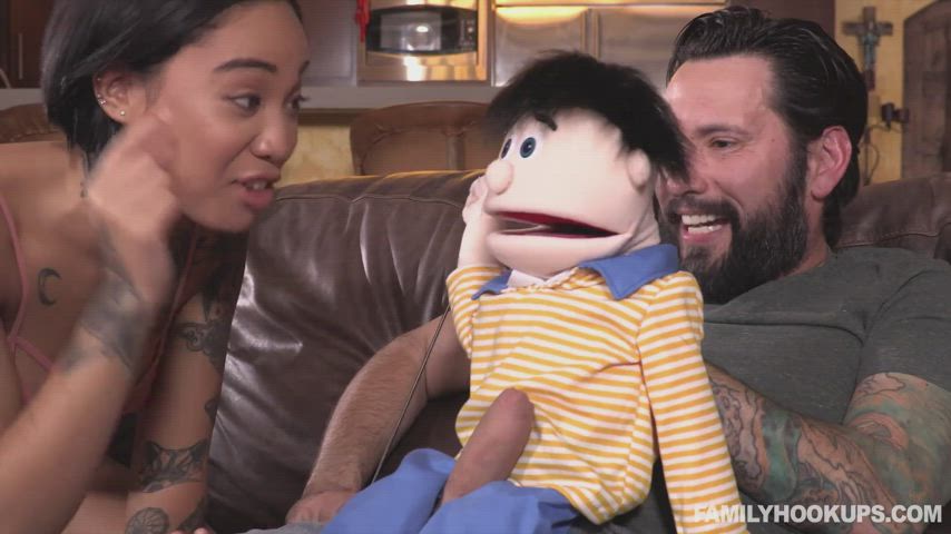 Honey Gold Blowing a Muppet [Muppets]