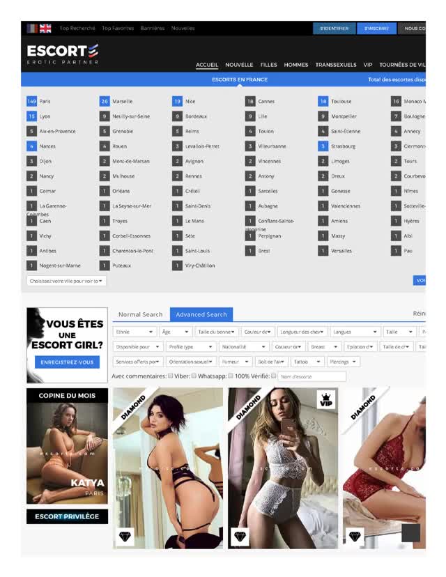 Escort girl France - Escorts France - Escorts annonces en France - EscortE