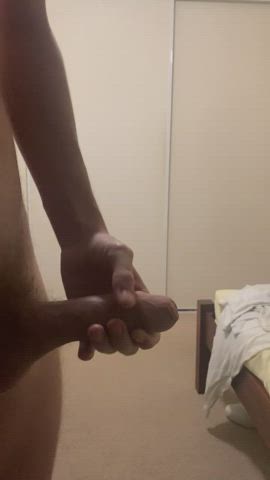 Big Dick Jerk Off Solo gif
