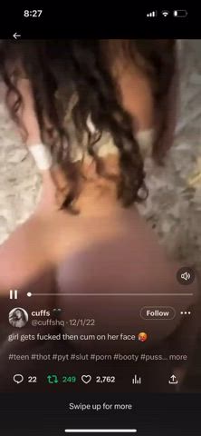 amateur ass babe big ass big tits cumshot facial teen tits gif