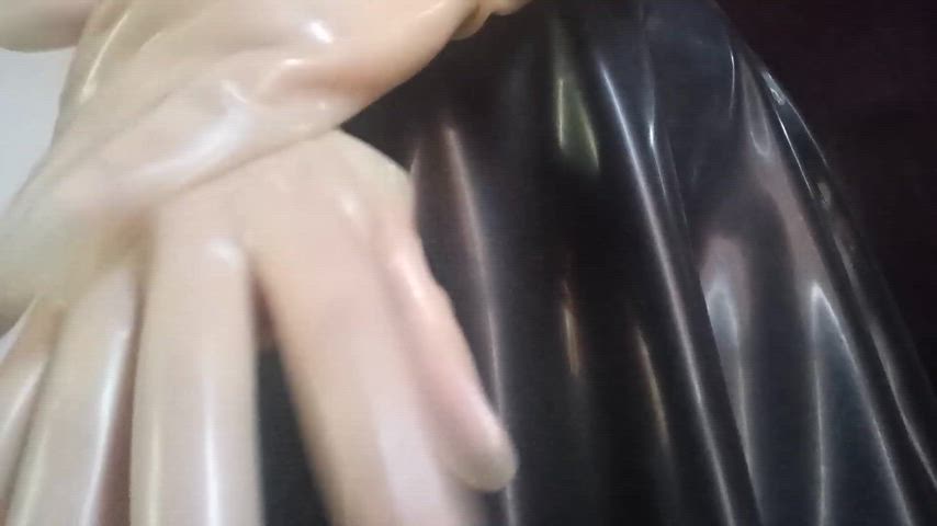 femdom latex latex gloves gif