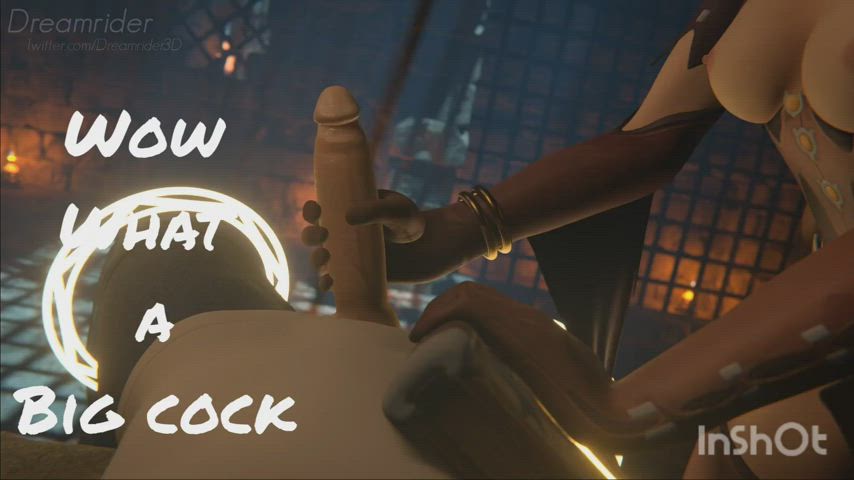 3D Animation Caption Cuckold Femdom Interracial Overwatch gif