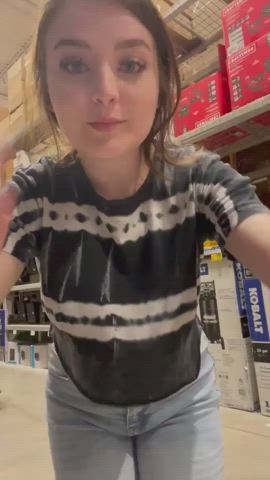 Boobs Public Titty Drop gif