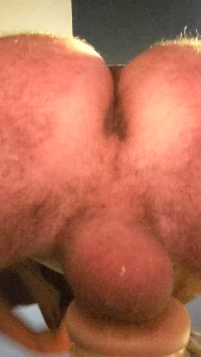 View of my ass while I pump it