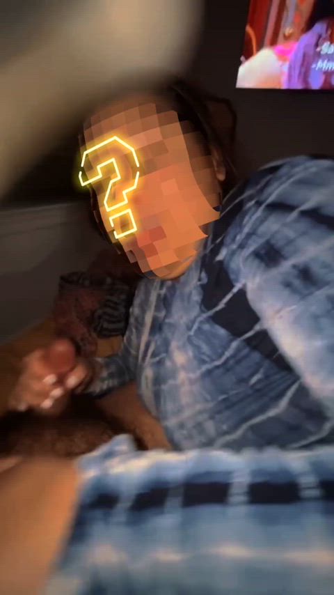 Fat wife sucks dick