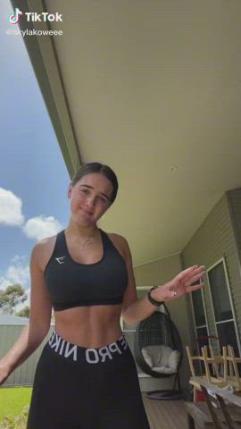 Big Tits Bouncing Tits Dancing Tights TikTok gif