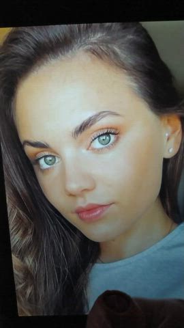 brunette celebrity cum cumshot facial onlyfans swedish tribute gif
